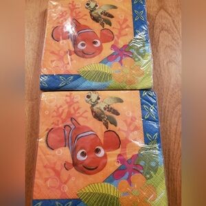 Disney Pixar Finding Nemo & Squirt Coral Reef Hallmark Beverage Napkins 2 Packs
